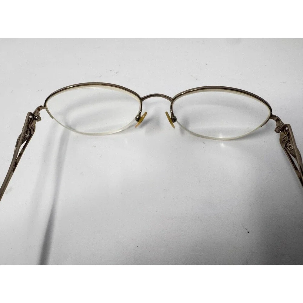 Tura MOD R104 Eyeglass Frames Only 53-18-135 Bronze Brown Semi Rimless